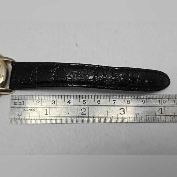 Mens Vintage John Weitz Faux Skeleton Watch Gold Tone Quartz New Battery - Picture 7 of 11